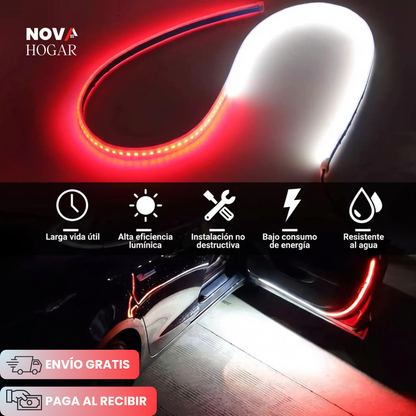 AuraGlow™ Tira LED Ambiental para Vehículos