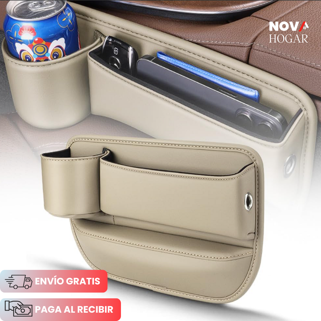 2x1 LuxeGap™ Organizador De Cuero Para Asiento de Auto