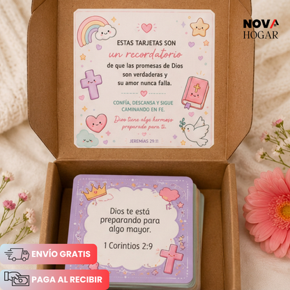DivineNotes™ 100 Tarjetas Con Frases Divinas De Esperanza Y Luz