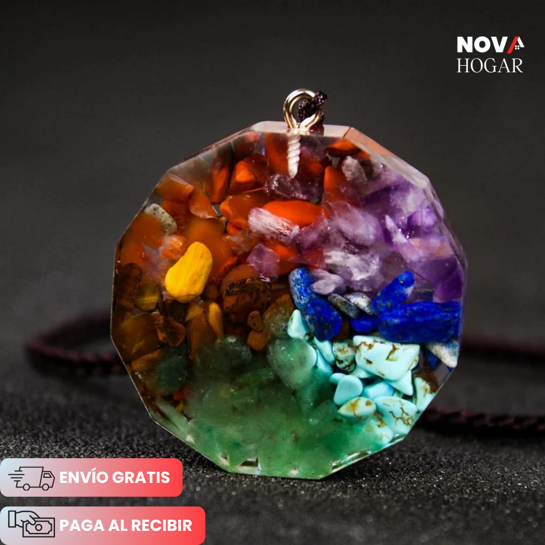DivineAura™ Colgante Orgonita Metraton para equilibrio