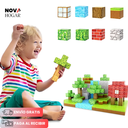 MagneCraft™ Set de 88 Cubos Magnéticos de Construcción