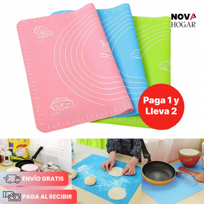 2x1 BakePad™ Alfombrilla Antiadherente para Amasado 40x50cm