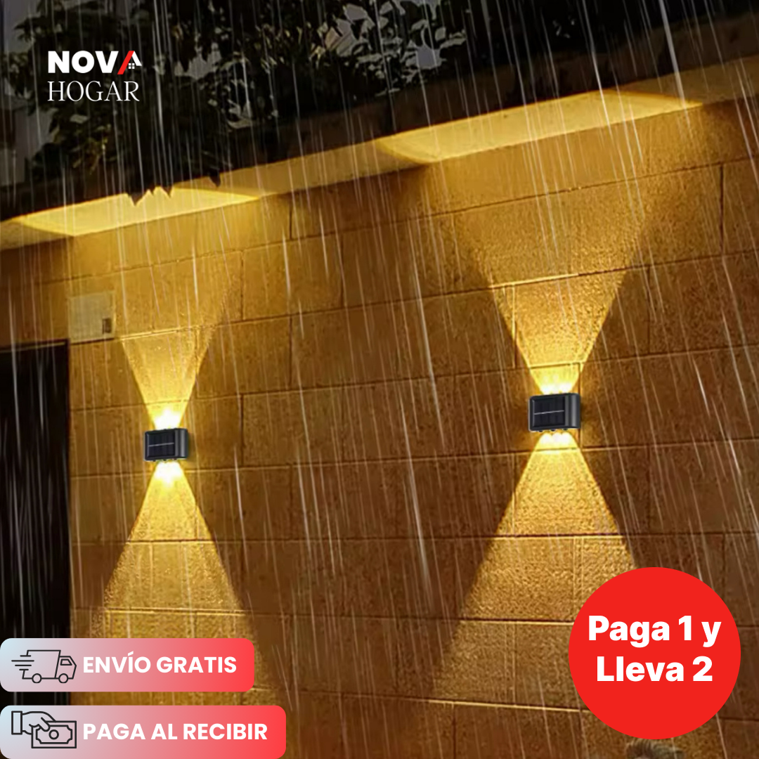 2x1 Mini SolarLuxe™ Lámpara Exterior Decorativa con Energía Solar