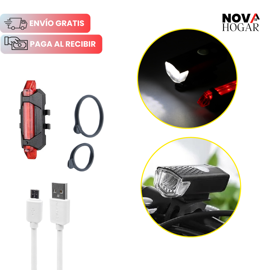 LumeBike™ Luces de Seguridad Recargables para Bicicleta
