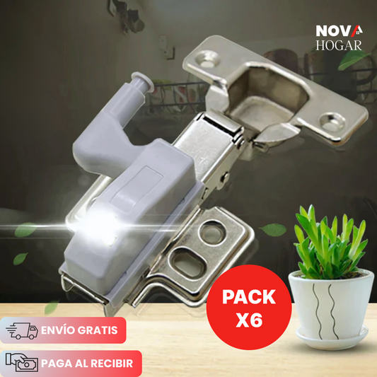 Pack x6 LightLatch™ Luz Automática para Bisagras