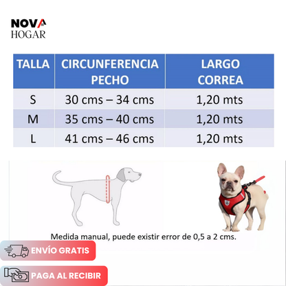 2x1 SafePaws™ Arnés Ajustable que Protege a tu Mascota