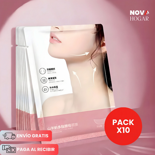 Pack x10 FirmLift™ Mascarilla Reafirmante para Cuello con Colágeno