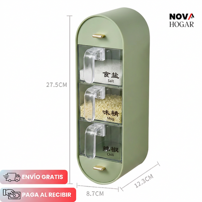 SpiceWall™ Organizador de Especias Adhesivo De Pared