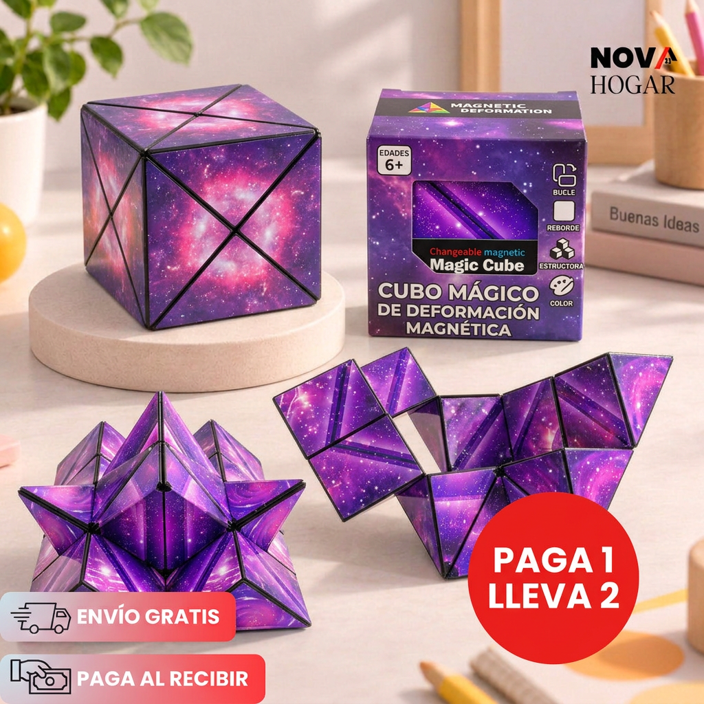 2x1 ZenCube™ Cubo Antiestrés Silencioso Plegable