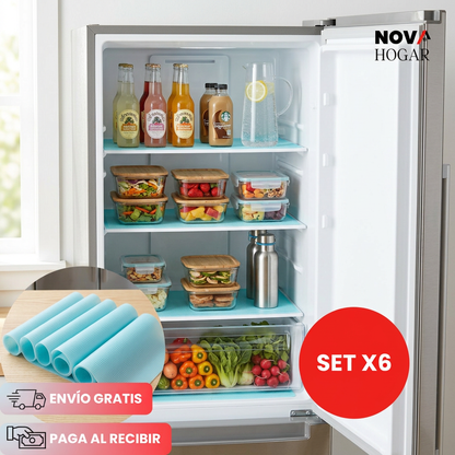 TapFresh™ Set x6 Tapetes Protector para Refrigerador