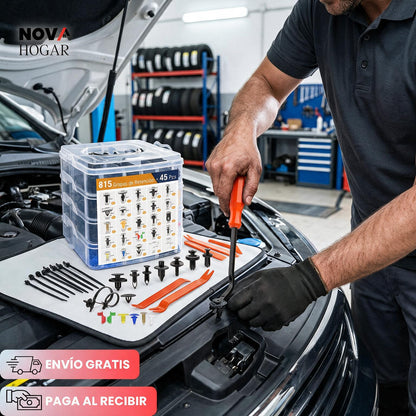 FixClips™ Kit de 800 Clips Automotriz