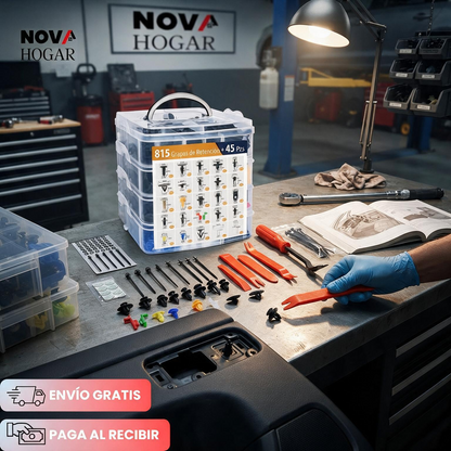 FixClips™ Kit de 800 Clips Automotriz