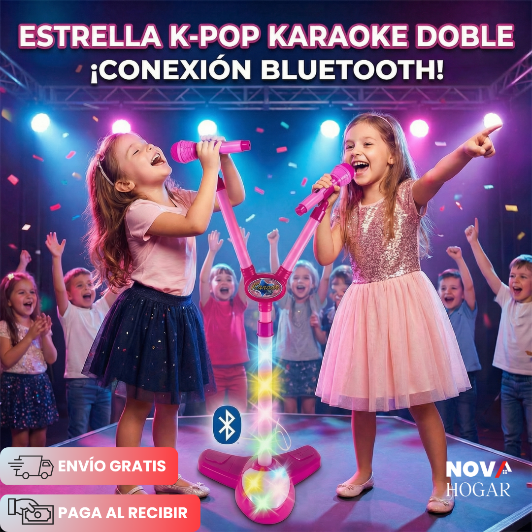 K-Pop Star™ Micrófono Infantil con Luces y Bluetooth